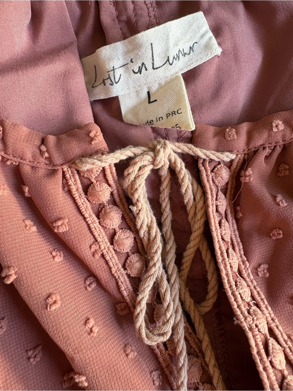 Lost in Lunar Pink Boho Blouse | L - Picture 2 of 6